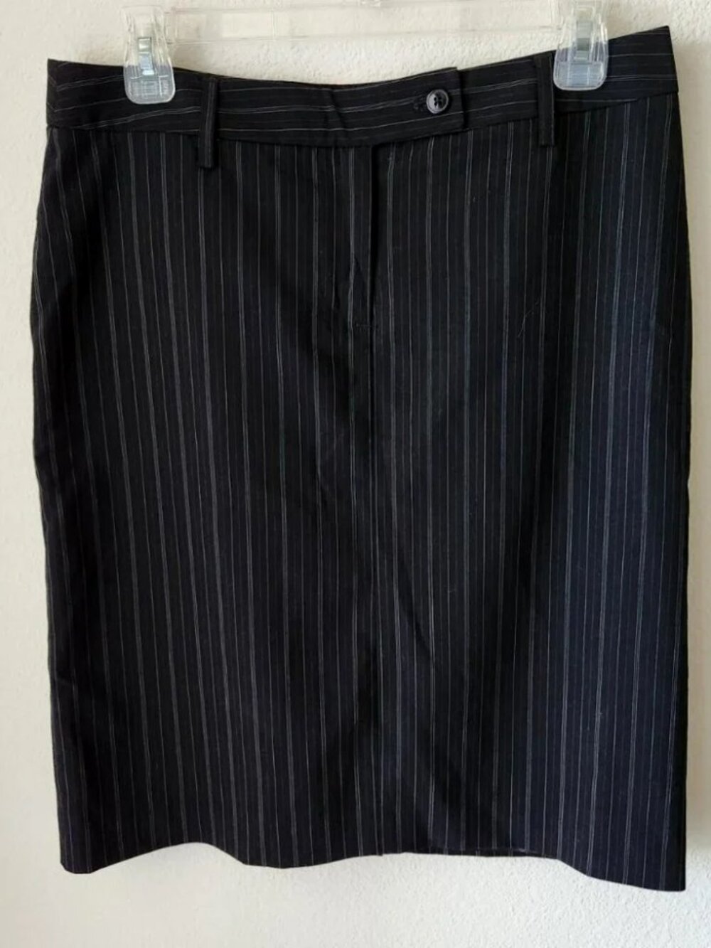 Attention Pinstripe Pencil Skirt - 14 - Lined
